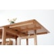 Solidwood Kano Foldable Dining Table with 2 shelves