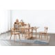 Solidwood Kano Foldable Dining Table with 2 shelves