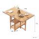 Solidwood Kano Foldable Dining Table with 2 shelves