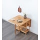 Solidwood Kano Foldable Dining Table with 2 Stools