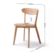 Solidwood Kano Foldable Dining Table with 2 Chairs and 2 Stools