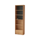 Solidwood Radiant Bookcase with Pegboard, Narrow