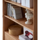 Solidwood Radiant Bookcase with Pegboard, Wide