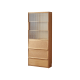 Solidwood Radiant Bookcase with Doors