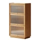 Solidwood Vitalis 3-Tier Storage Cabinet, 60x32x106cm