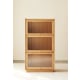 Solidwood Vitalis 3-Tier Storage Cabinet, 60x32x106cm