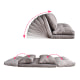 Urbana Japanese Futon Lounge 1-Seater Sofa Bed, 120cm, Grey