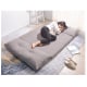 Urbana Japanese Futon Lounge 1-Seater Sofa Bed, 120cm, Grey