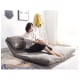 Urbana Japanese Futon Lounge 1-Seater Sofa Bed, 120cm, Grey
