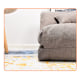 Urbana Japanese Futon Lounge 1-Seater Sofa Bed, 120cm, Grey