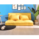 Urbana Japanese Futon Lounge 2-Seater Sofa Bed, Yellow, 150cm