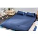 Urbana Japanese Futon Lounge 2-Seater Sofa Bed, Blue, 150cm