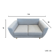 Urbana Dove Love Seat Sofa