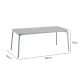 Wellmax Verano Outdoor Aluminium Rectangle Dining Table Set with 4 Chairs, Green