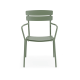Wellmax Verano Outdoor Aluminium Square Dining Table Set with 2 Armchairs + 2 Chairs, Green