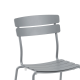 Wellmax Verano Outdoor Aluminium Square Dining Table Set with 2 Chairs, Grey