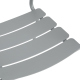 Wellmax Verano Outdoor Aluminium Square Dining Table Set with 2 Chairs, Grey