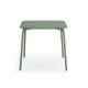 Wellmax Verano Outdoor Aluminium Square Dining Table Set with 4 Chairs, Green