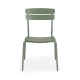 Wellmax Verano Outdoor Aluminium Square Dining Table Set with 4 Chairs, Green