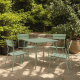 Wellmax Verano Outdoor Aluminium Square Dining Table Set with 4 Chairs, Green