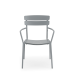 Wellmax Verano Outdoor Aluminium Rectangle Dining Table Set with 2 Armchairs + 4 Chairs, Grey