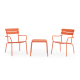 Wellmax Verano Balcony Aluminium Side Table and Chairs Set, Terracotta