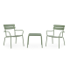 Wellmax Verano Balcony Aluminium Side Table and Chairs Set, Green