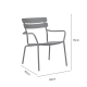 Wellmax Verano Balcony Aluminium Side Table and Chairs Set, Green