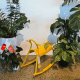 Wellmax Verano Outdoor Aluminium Rocking Horse, Yellow
