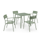 Wellmax Verano Outdoor Aluminium Square Dining Table, Green