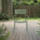 Wellmax Verano Outdoor Aluminium Dining Armchair, Set of 4, Green