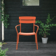 Wellmax Verano Outdoor Aluminium Dining Armchair, Set of 4, Terracotta