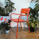 Wellmax Verano Outdoor Aluminium Dining Armchair, Set of 4, Terracotta