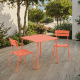 Wellmax Verano Outdoor Aluminium Dining Chair, Set of 2, Terracotta