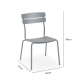 Wellmax Verano Outdoor Aluminium Dining Chair, Set of 2, Terracotta