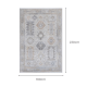 Wild Yarn Seasons Vintage Serengeti Rug, Cream Grey, 160x230cm