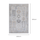 Wild Yarn Seasons Vintage Serengeti Rug, Cream Grey, 200x290cm