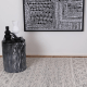 Wild Yarn Perla Wool Maze Rug, White and Black(No Fringe), 240x330cm