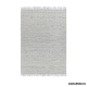 Wild Yarn Perla Wool Maze Rug, White and Black(No Fringe), 240x330cm