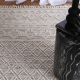 Wild Yarn Perla Wool Maze Rug, White and Black(No Fringe), 240x330cm
