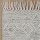 Wild Yarn Perla Wool Maze Rug, White and Black(No Fringe), 240x330cm