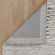 Wild Yarn Perla Wool Maze Rug, White and Black(No Fringe), 240x330cm