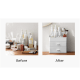 ZenLife Desktop Modular Drawer, White and Clear, 23.9x17.6x8.2cm