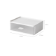 ZenLife Desktop Modular Drawer, White and Clear, 23.9x17.6x8.2cm