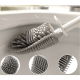 ZenLife Dale Wall Mounted Toilet Brush with Scrub Brush