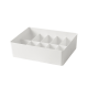 ZenLife Brook Underwear Storage Box, 10 Grid, White, 30x23x9cm