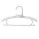 Zenlife Brook Stackable Kids Clothes Hanger, 10pcs, White