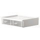 Zenlife Desktop Modular Drawer, with Multi Compartments, White & Transparent, 24x18x6cm