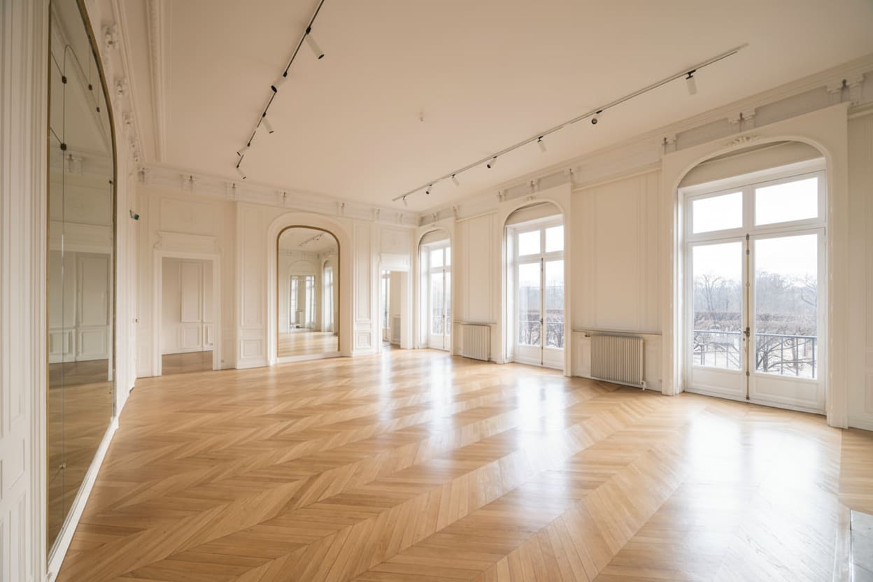 Appartement haussmannien avec vue sur les Tuileries