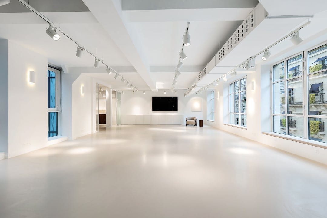 Upper-Floor Venue with Expansive Windows in Le Sentier